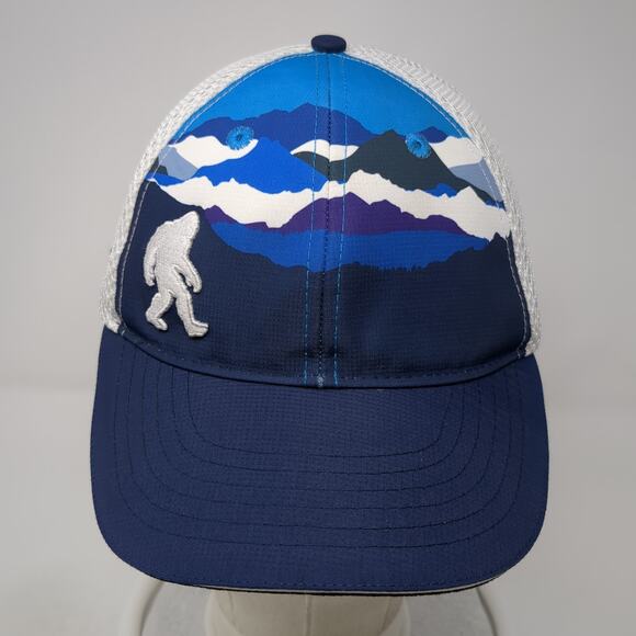 Headsweats Snapback Trucker Cap Blue One Size Adjustable Mesh Back Polyester - Picture 2 of 9
